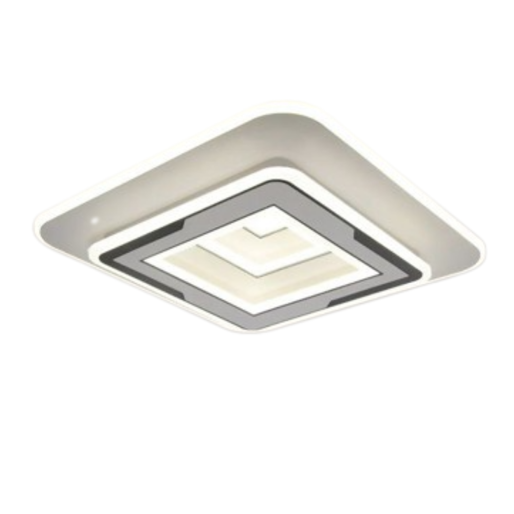 Lustra LED Modern Style 1 ,cu telecomanda, 120W, alb, cu trei tipuri de lumina, intensitate reglabila