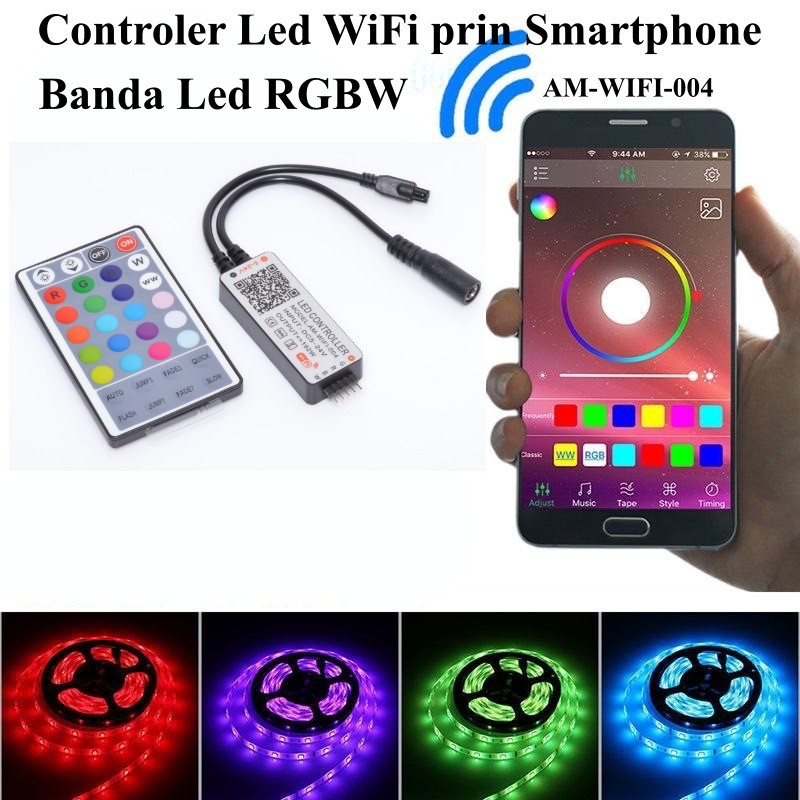 Controller Banda Led RGBW wifi, 32 taste 