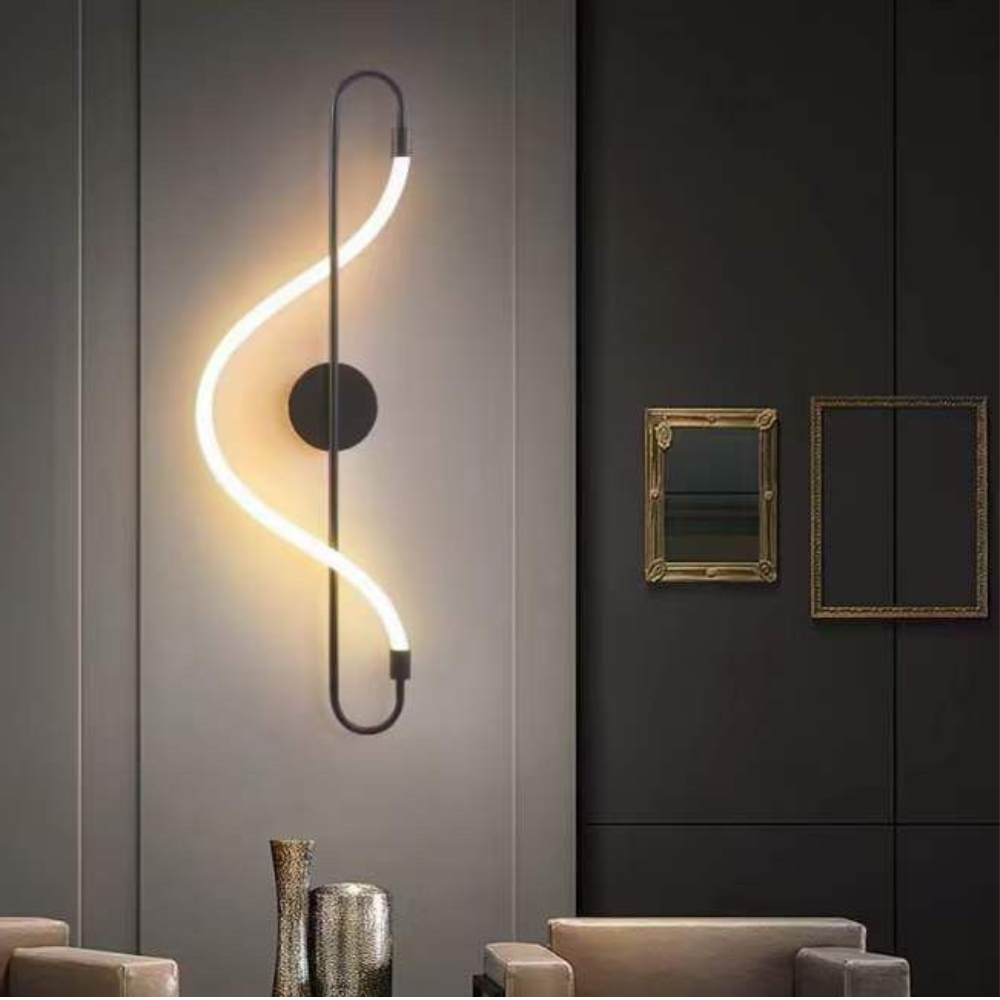 Corp Led, Musical Note, 16W, negru,cu Trei modalitati de iluminare