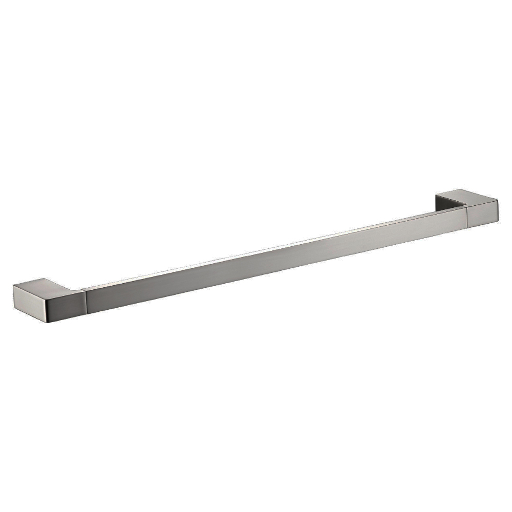 Suport de prosop Essential Shelf, din alama, cu 1 brat fix, gri