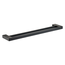 Suport de prosop dublu Tiny Shelf, din alama, cu 2 braturi fixe, negru