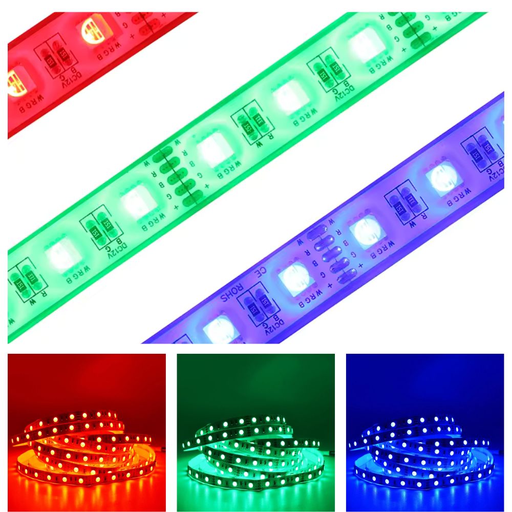 Banda Led 12V RGB SMD5050, 120leduri, IP65, 5m