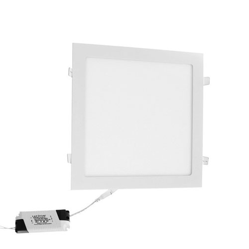 Corp de iluminat tip Spot Led Alb Incastrat Fsl 24W Patrat 2040Lm Lumina Neutra