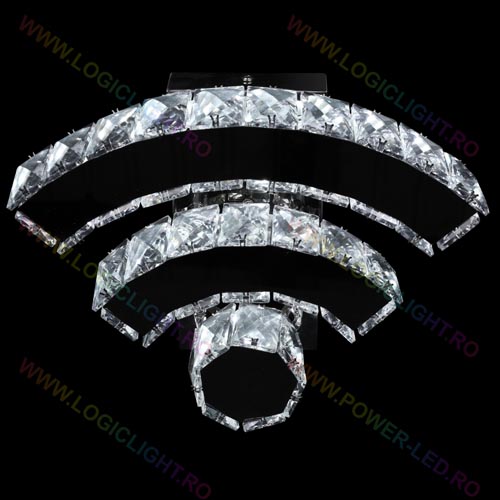 Corp Led Patrat, Gold, Trei modalitati de iluminare,  3000K/4000K/6500K, 2 Faze De Iluminat 42W(21W+21W)