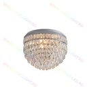 Lustra tip Led Rotunda, Cu Imitatie Cristale, 2 Nivele De Iluminat, Cu Telecomanda, Max. 11X40W Dulie E14