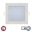 Corp de iluminat tip Spot Led Patrat incastrat,  12W 2700K 220-240