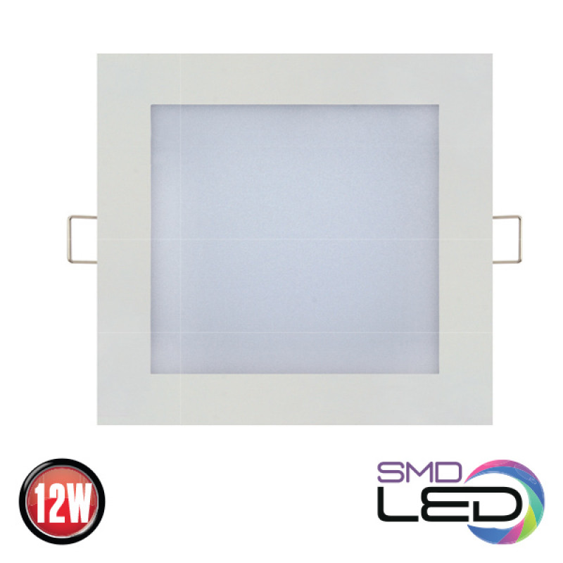 Corp de iluminat tip Spot Led Patrat incastrat,  12W 6400K 220-240