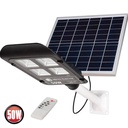 Corp de Iluminat cu Led, pentru Iluminat Stradal, Incarcare Tip Solar, 50W Negru 6400K