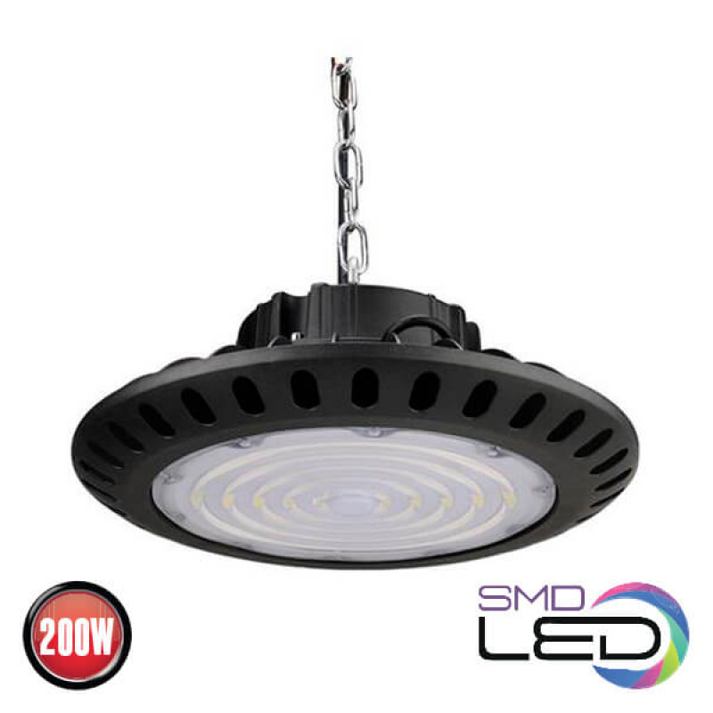 Corp de Iluminat cu Led rotund, Iluminat Tip Industrial, 200W 6400K 85-265V