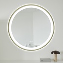 Oglinda Baie Led, moderna Norwy, 70cm, cu Led si Dezaburire, Buton Tactil, Easy Touch, Rama Bronz Antichizat