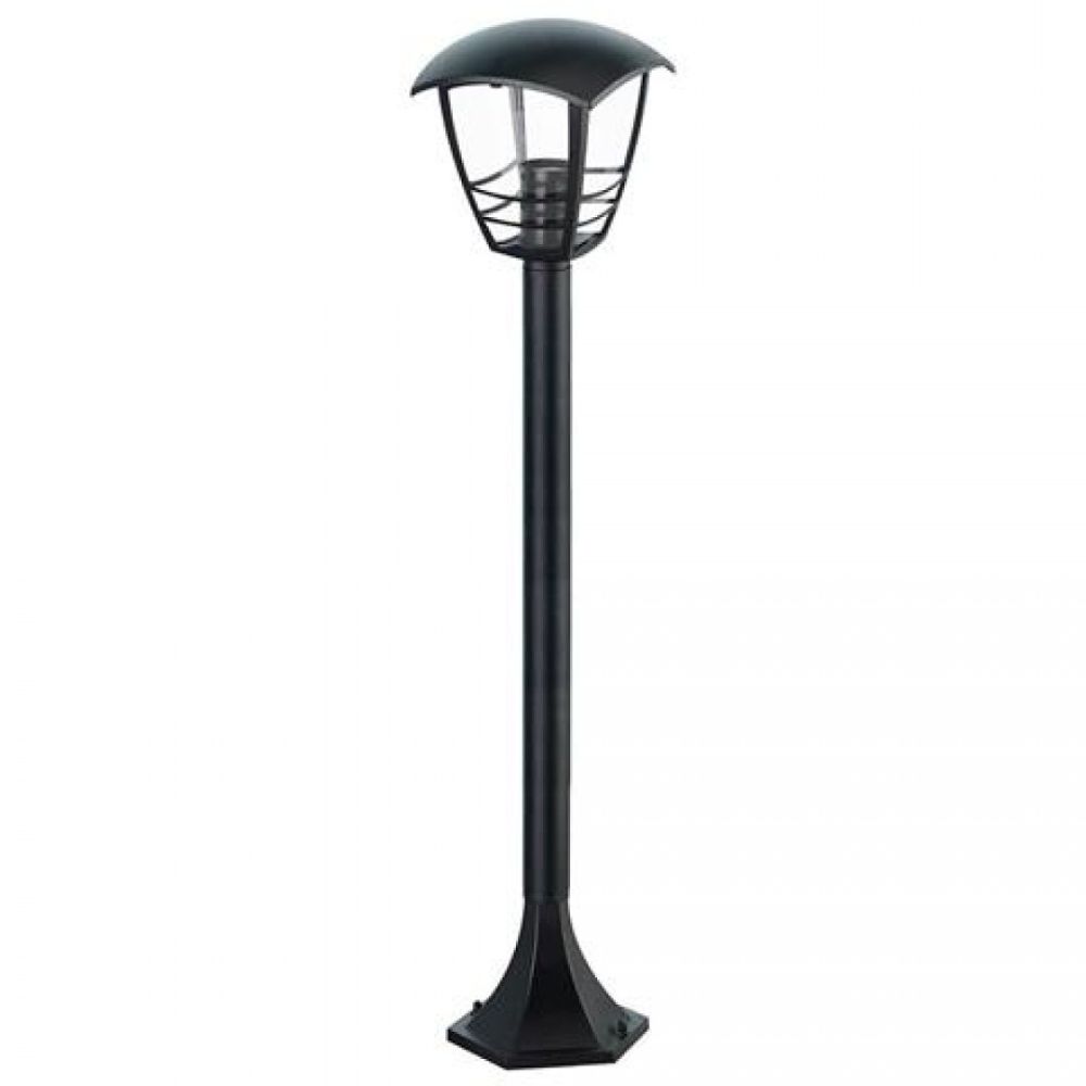 Corp Led tip Aplicat pe Stilp Nar-5 84cm, 1xE27 Max.60W IP65 Aluminiu Negru