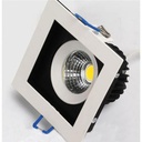 Corp de iluminat tip Spot Led COB, Sabrina-8, 8W 371Lm, Alb cu Negru Reglabil 6400K 100-240V