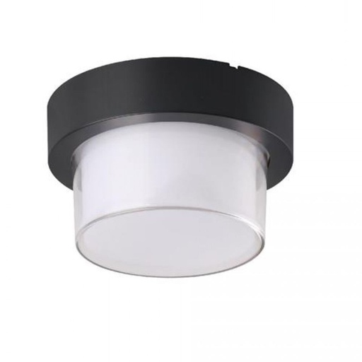 [076-021-0012] Corp tip Plafoniera Led Rotunda Suga-12RO, 12W 1000Lm, 4200K Aluminiu Negru