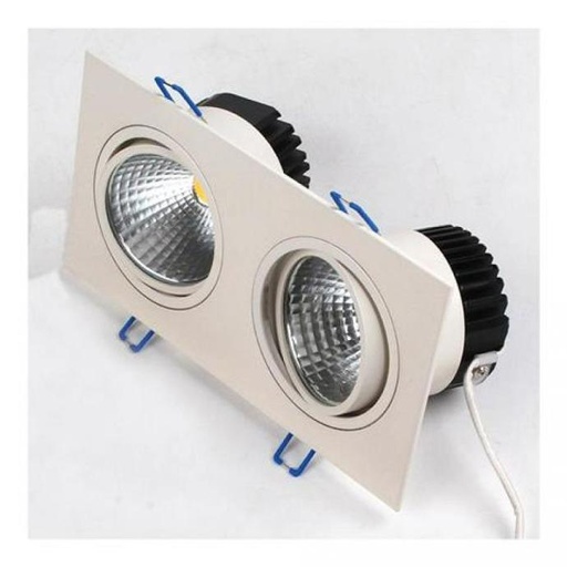 [016-022-0020-64] Corp de iluminat tip Spot Led COB, Veronica-20, 2x10W 1078Lm, Alb Reglabil 6400K 100-240V