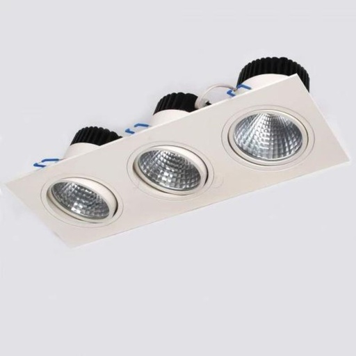 [016-022-0030-64] Corp de iluminat tip Spot Led COB, Veronica-30, 3x10W 1617Lm, Alb Reglabil 6400K 100-240V