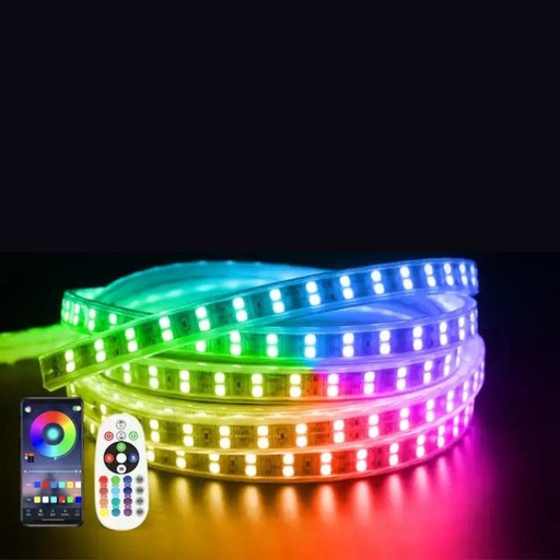 [KIT-BL5050-120RGB-10M] Pachet Banda Led RGB 10ml,  5050 120 Leduri, IP65 220V, cu telecomanda inclusa