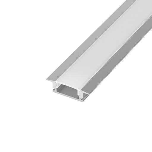 [BR-BY39-00623] Profil Banda led incastrat Aluminiu, 2M, geam mat BY39-00623