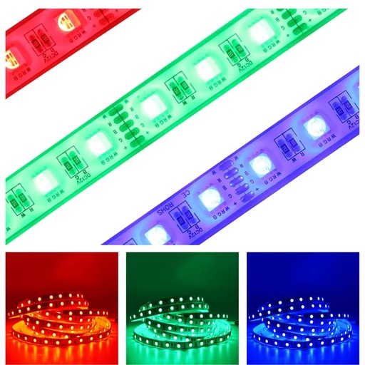 [PRO-SMD5050-12V120L-RGBIP65] Banda Led 12V RGB SMD5050, 120leduri, IP65, 5m