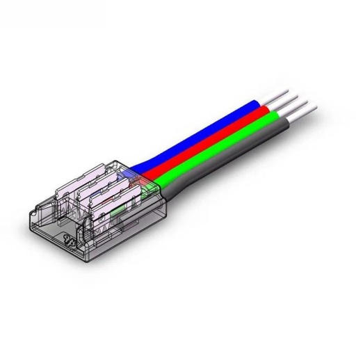 [PRO-CN10-SJX-4 10MM-6A] Conector banda Led CN10-SJX-4 10MM-6A, 10mm 15cm