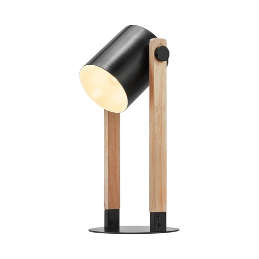 [BR-BV02-00013] Lampa de masa D001T-1H-1xE27 Wooden, max 1x23W