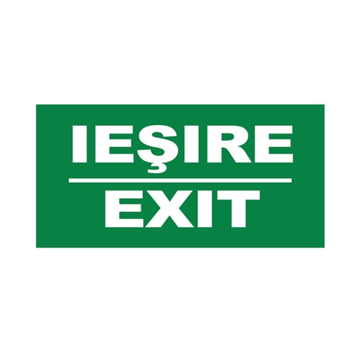 Folie  &quot;IESIRE/EXIT&quot; pentru Lampa Emergenta BR-BC14-01100 si 01120