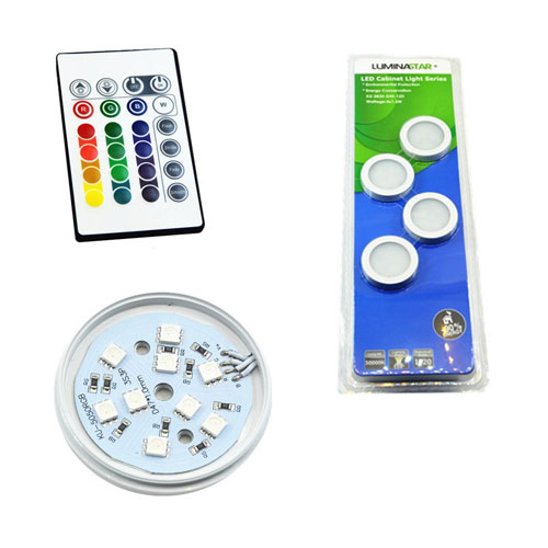 [SPOT-MOBILA-RGB] Spot Mobila Led Rgb 5050 Set Complet D60 4X2W Cu Telecomanda